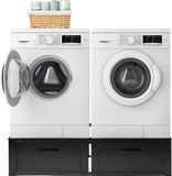 Vonia Wasmachine verhoger - Dubbel - Zwart
