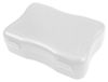 Wave Lunchbox "Wave", grand - Boîte à lunch avec fermeture à clip pour enfants, adaptée à l'école et à la garderie - Transparent, blanc laiteux
