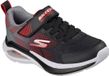 Skechers Enfants Microspec Max Velocity Baskets 404110L BKRD Noir Rouge