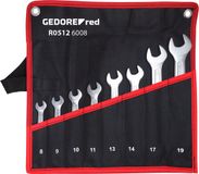 Gedore RED 3301081 R05126008 Dubbele steeksleutelset 8-delig