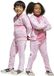 Adidas Seasonal Essentials Tiberio 3 Stripes Fleece Trainingspak Roze 6-7 Years Kinderen