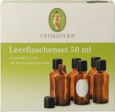 Primavera Lege flessen set 6x50ml schenkdop bruin glas 1 Set