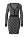 GUESS Gebreide jurk 'AUBREY' zwart / wit