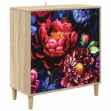 vidaXL Dressoir KIEL Sonoma 69 x 33 x 75 cm Bewerkt hout
