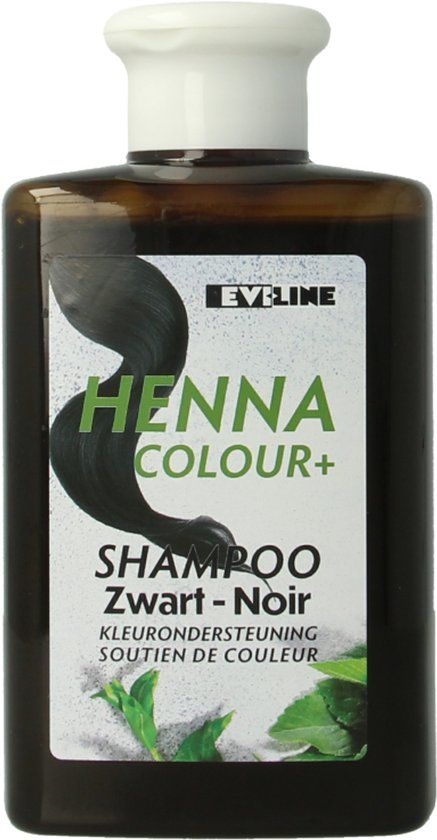 Evi Line Henna Cure&Care Shampoo colour + zwart 300 Milliliter