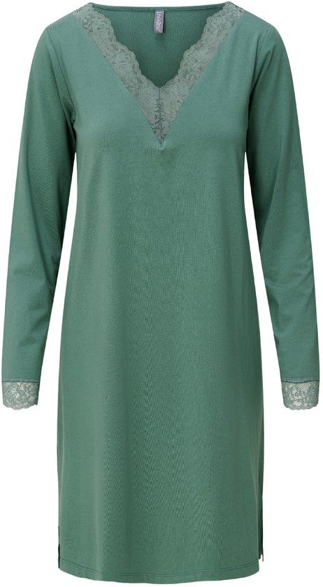 LingaDore Jurk Vrouwen Lange Mouw Effen Groen Marl XXL