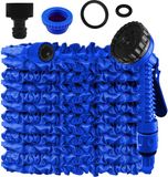 Unyqoos® Tuyau d'arrosage flexible et extensible de 15 mètres avec 7 fonctions de pulvérisation