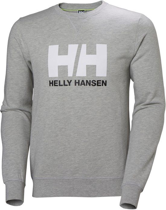 Helly Hansen Logo Crew Sweater Heren Sporttrui - Maat M - grijs