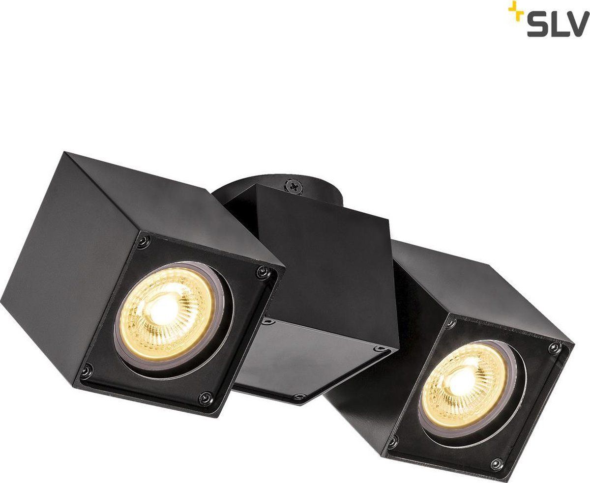 SLV ALTRA DICE Double - Plafondspot - Zwart - 2xGU10