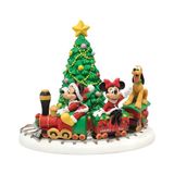 Disney Mickey's Holiday Express Staand Polyresin Multi 14 cm