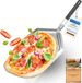 Pelle à pizza sans marque en acier inoxydable - pelle extra large (33 x 38 cm) - forme stable - manche pliable