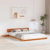 Maison Exclusive - Lit double exclusif - Structure de lit en bois, couleur marron, dimensions 150 x 200 cm