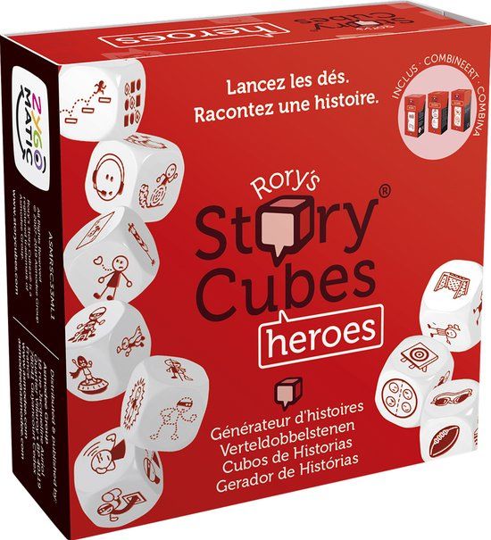 Rory's Story Cubes Heroes - Dobbelspel | Zygomatic Board Game Studio | ASMRSC33ML1