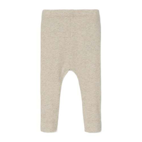 NAME IT NAME IT BABY newborn baby gemêleerde skinny broek NBNKAB ecru melange