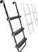 Hudora Universele ladder, antislip trampolineladder met brede treden, in hoogte verstelbare veiligheidsladder, hoogwaardig en uv-bestendig voor veel trampolines
