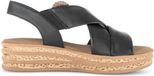 Gabor - Dames - Plateau sandalen - Zwart - Maat 38.5
