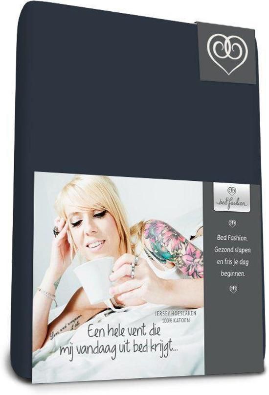 Bed-Fashion jersey hoeslaken Marine - 180 x 220 cm - Marine