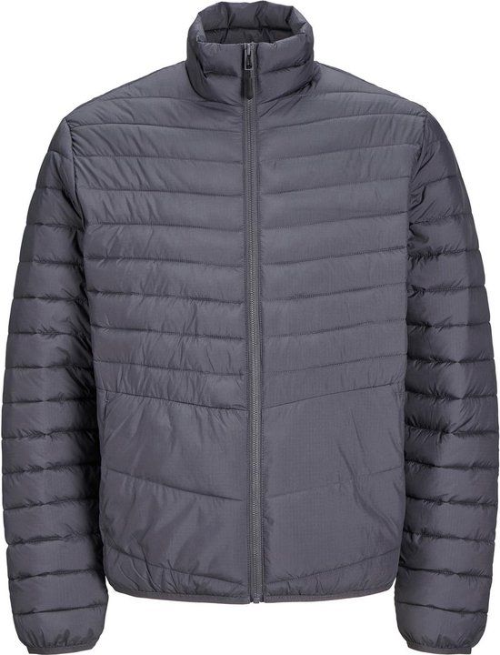 JACK & JONES JJESTATE PACKABLE PUFFER COLLAR NOOS Heren Gequilte jas - Asphalt - Maat S