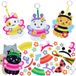 Baker Ross VC164 Cat Bugs sleutelhanger- en tasbedel-kits - set van 6, Cat Bugs-bedels van schuimrubber