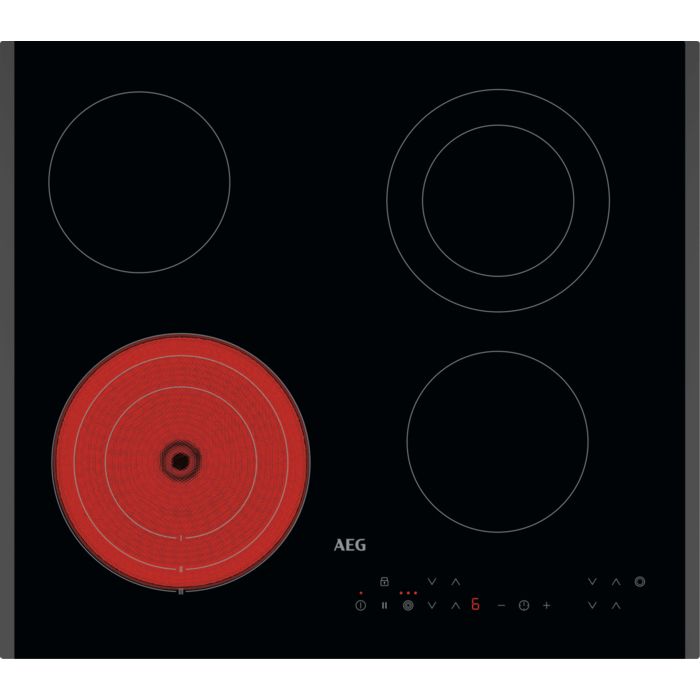 AEG TN64RA03FB Zwart Ingebouwd 60 cm Keramisch 4 zone(s)