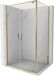 Mexen Exo douchecabine scharnierend 100 x 90 cm, transparent, or