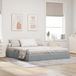 Maison Exclusive Lit plateforme de style ottoman avec rangement, gris clair, 180 x 200 cm, revêtement en tissu