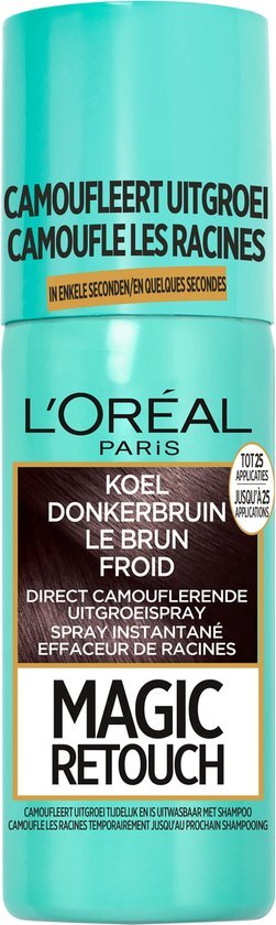 L'Oréal Magic Retouch Uitgroei Camoufleerspray - Koel Donkerbruin - 75ml