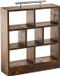 APS-Germany Houten high tea rek - 34x10x38 cm - donker hout etagere met RVS handgreep