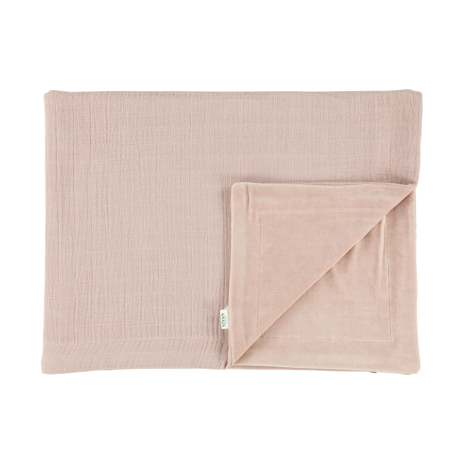 Les Rêves d'Anaïs Bliss Fleece Wiegdeken Rose 75 x 100 cm roze