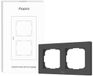 Aqara Switch Frame H2 EU 2-gang (Grey)