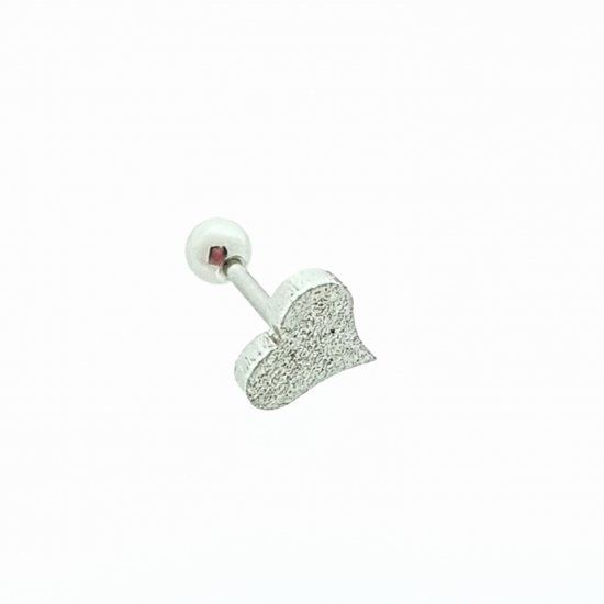 Aramat Jewels Helixpiercing hartje gediamanteerd