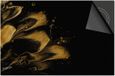 Dietrix Inductie Beschermer 60x52 - Black en Gold - Olie goud bloem