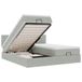 VidaXL Ottoman Bed with Mattresses Velvet Light Grey 180x200cm
