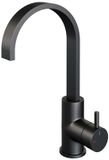 Brauer Black Edition Hoge Opbouw Wastafelmengkraan met Draaibare Platte Uitloop Model B Mat Zwart