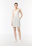 Comma - Jupe en jersey bouclé avec fil métallisé - Gris clair - Taille 42