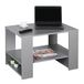 RICOO Salontafel met opbergruimte 72 x 50x 50 cm woonkamer bijzettafel grijs – WM090-PL