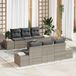 Prolenta Maison Exclusive - Bankset, 7-delig. Lichtgrijs [Synthetisch]: Polyrotan