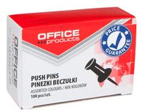 office products Punaises, 100 stuks, assorti kleuren