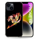 Beschermhoesje Fairy Tail iPhone 14 (6.1) Manga Zwart Beschermhoesje
