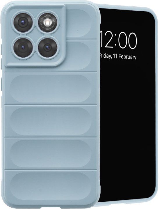imoshion EasyGrip Backcover - Lichtblauw - Geschikt voor Motorola Edge 70 Fusion