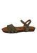 Plakton Sandalen met riem 'Fran Alou' donkergroen