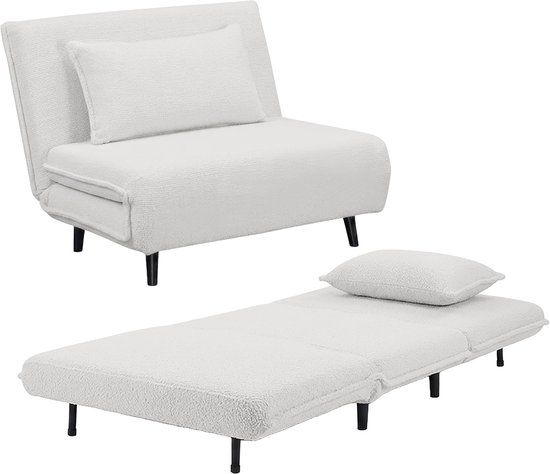 Troonz Slaapstoel Taormina Light 100x191 – Inklapbare Slaapbank – Zetelbed – Slaapfauteuil 1 Persoon