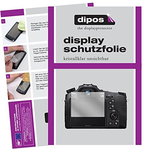 dipos I 2X beschermfolie helder compatibel met Sony Cyber-Shot DSC-RX10 IV folie displaybeschermfolie