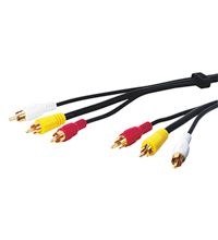Wentronic AVK 201-1000 Composiet videokabel 10.0m - Zwart