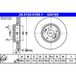 ATE Lot De 2 Disques De Frein 24.0124-0169.1