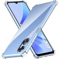 Phonillico® Hoesje voor Oppo A17 - Schokbestendig Zacht TPU Bescherming Transparant