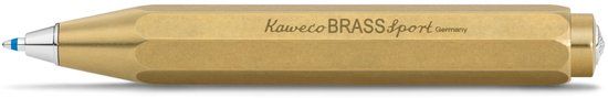 Kaweco BRASS SPORT Blauw Intrekbare balpen met klembevestiging Medium 1 stuk(s)