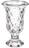Giftdecor Bloemenvaas - Rhombus - transparant glas - 15 x 24 cm - vaas
