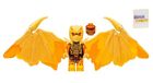 LEGO Ninjago Crystalized: Cole Golden Dragon minifiguur met Crystal Sword