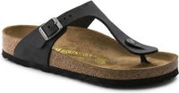 Birkenstock Gizeh Teenslippers Zwart Nubuck Maat 39